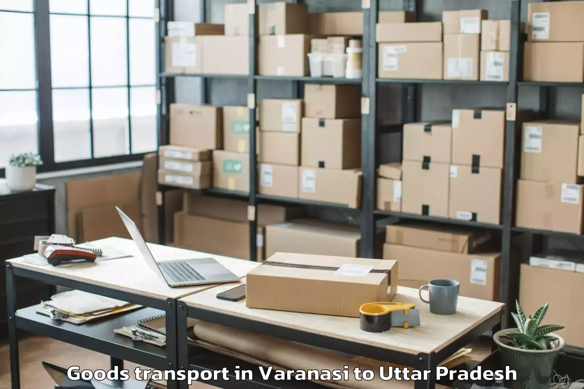 Quality Varanasi to Ganj Muradabad Goods Transport